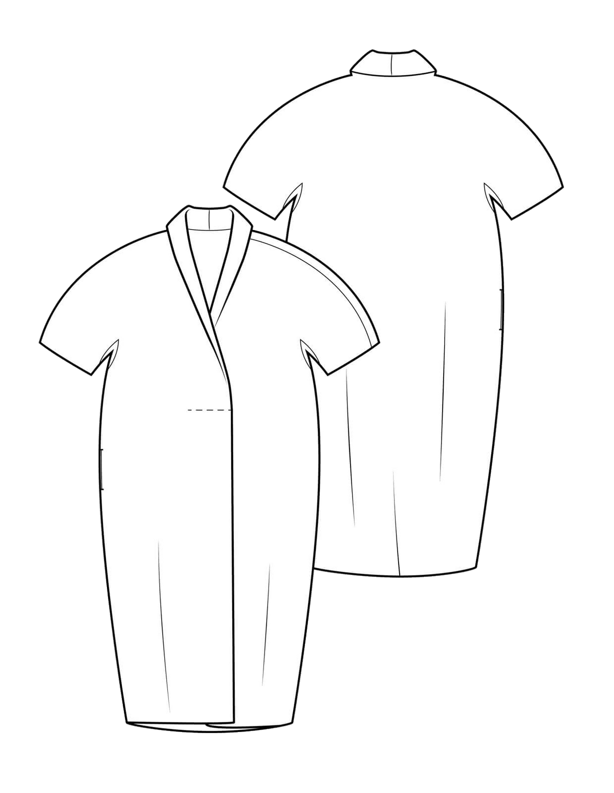 The Makers Atelier - The Shawl Collar Dress (PDF)