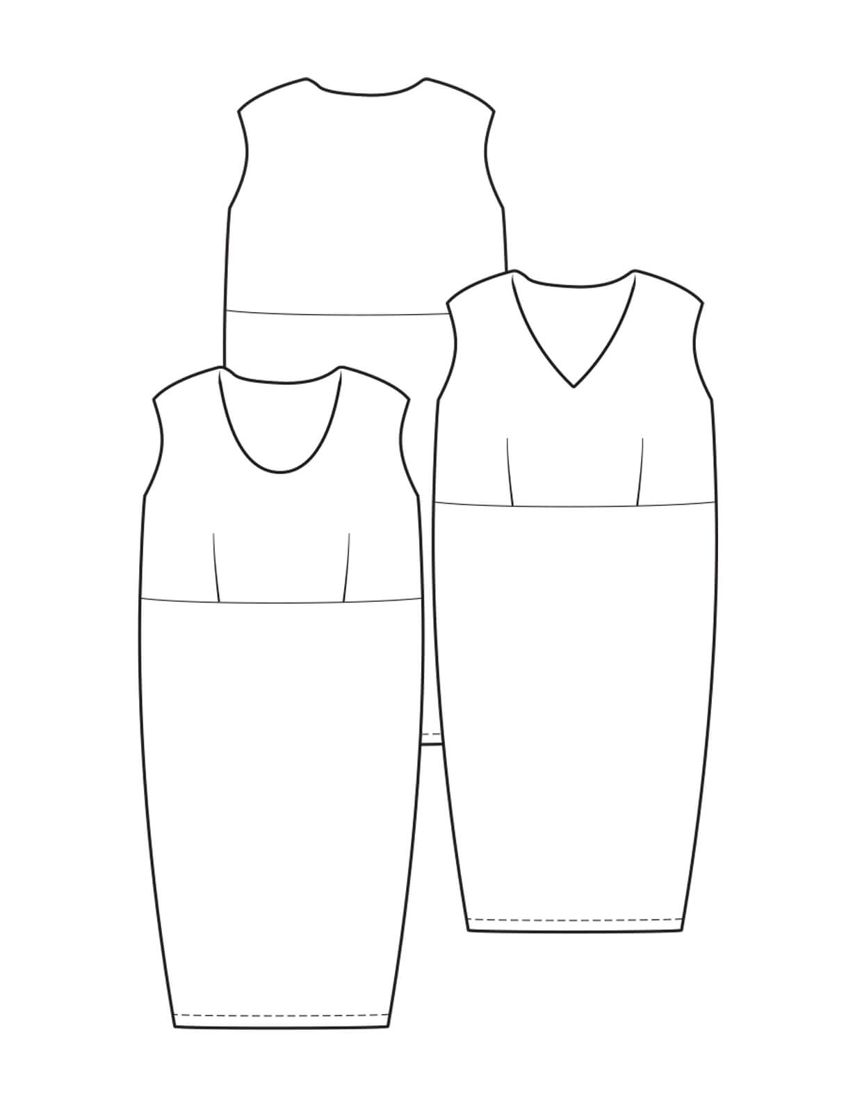 sewing pattern - The Makers Atelier - The Slip Dress (PDF) - Little Haberdasher Shoppe