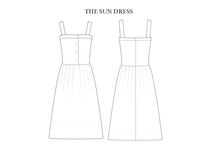 sewing pattern - The Avid Seamstress - The Sun Dress - Little Haberdasher Shoppe