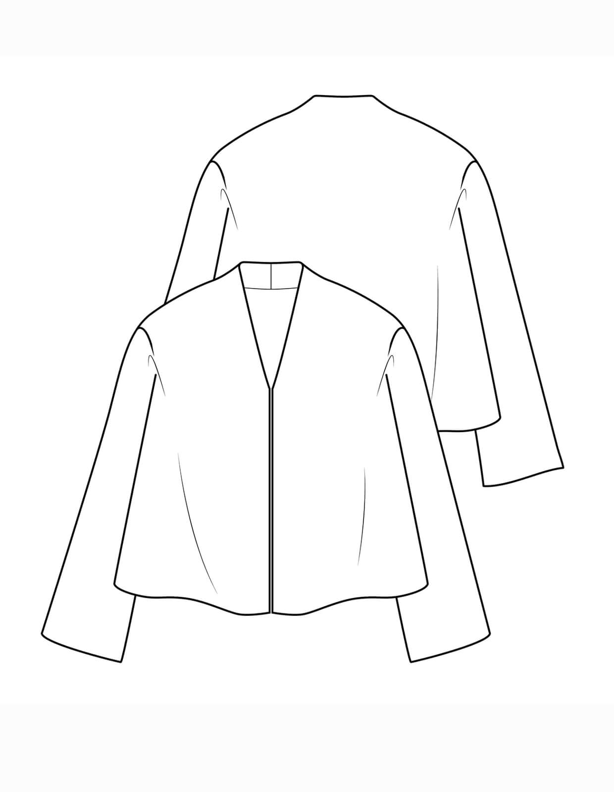 sewing pattern - The Makers Atelier - The Swing Jacket (PDF) - Little Haberdasher Shoppe