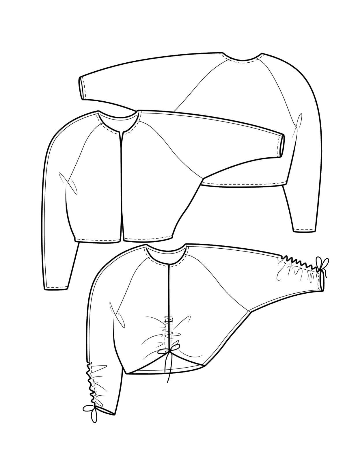The Makers Atelier - The Tie Detail Top (PDF)