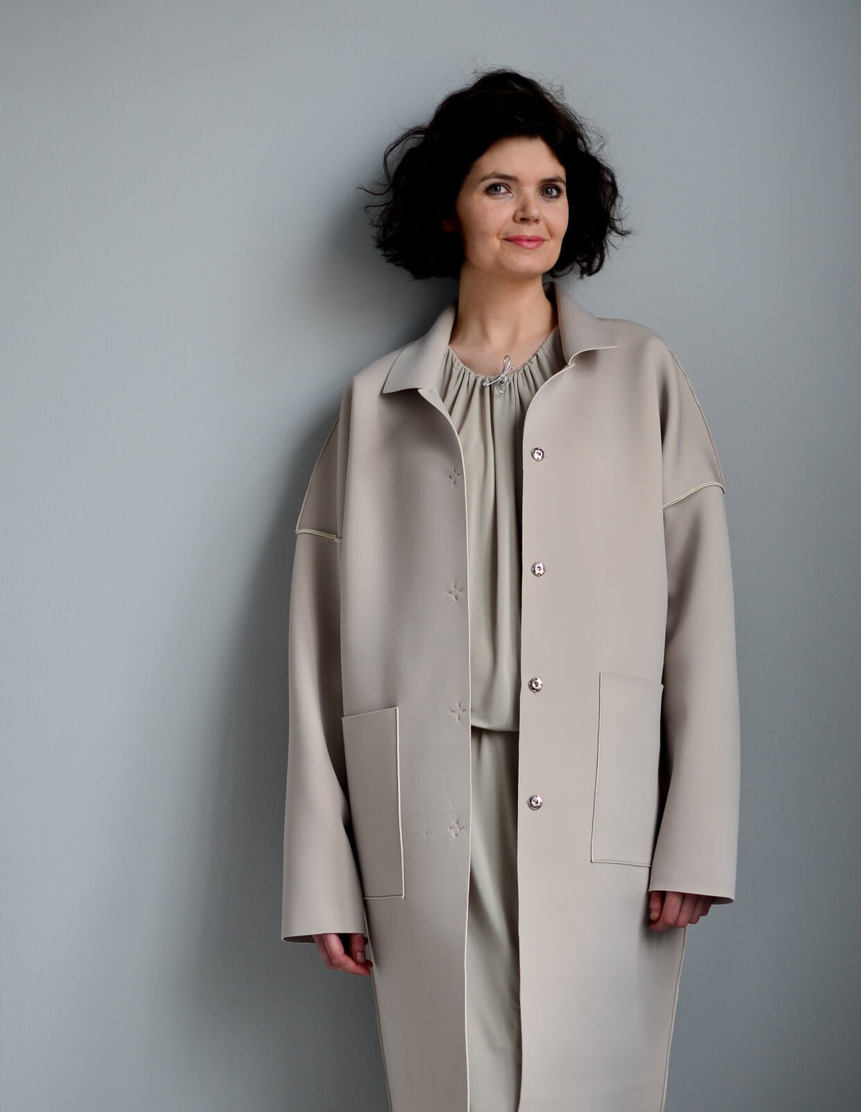 sewing pattern - The Makers Atelier - The Unlined Raw Edged Coat (PDF) - Little Haberdasher Shoppe