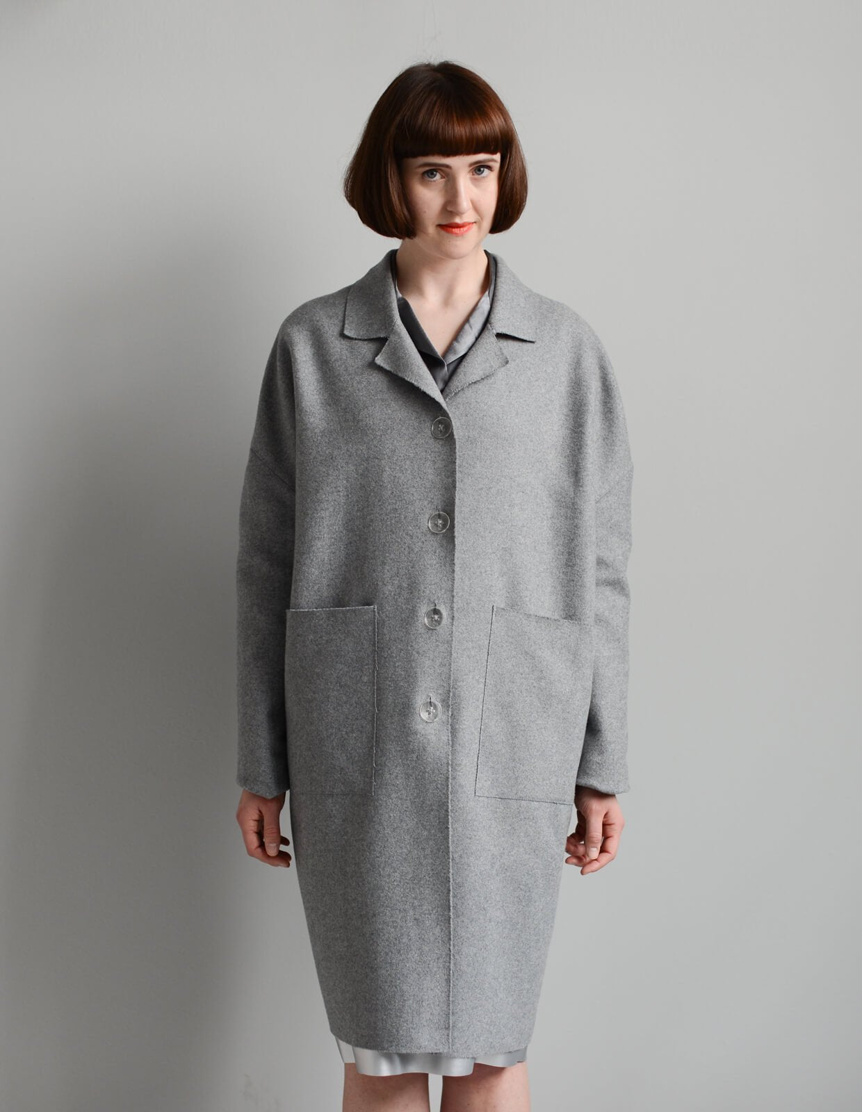 sewing pattern - The Makers Atelier - The Unlined Raw Edged Coat (PDF) - Little Haberdasher Shoppe