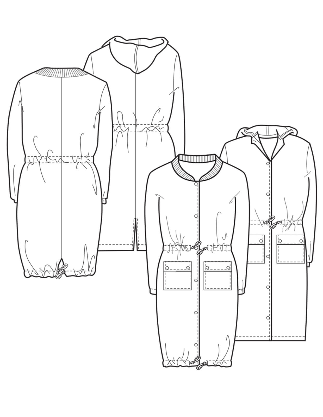 sewing pattern - The Makers Atelier - The Utility Coat (PDF) - Little Haberdasher Shoppe