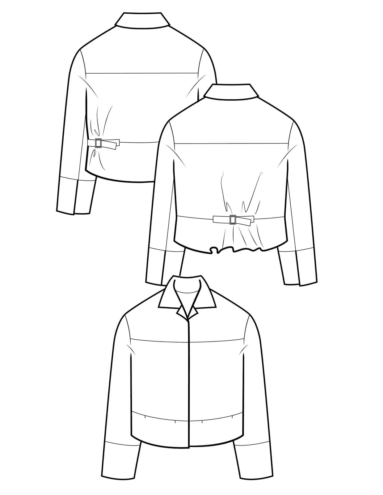 sewing pattern - The Makers Atelier - The Utility Jacket (PDF) - Little Haberdasher Shoppe