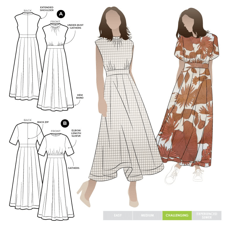 sewing pattern - StyleArc - Trinnie Woven Dress - Little Haberdasher Shoppe