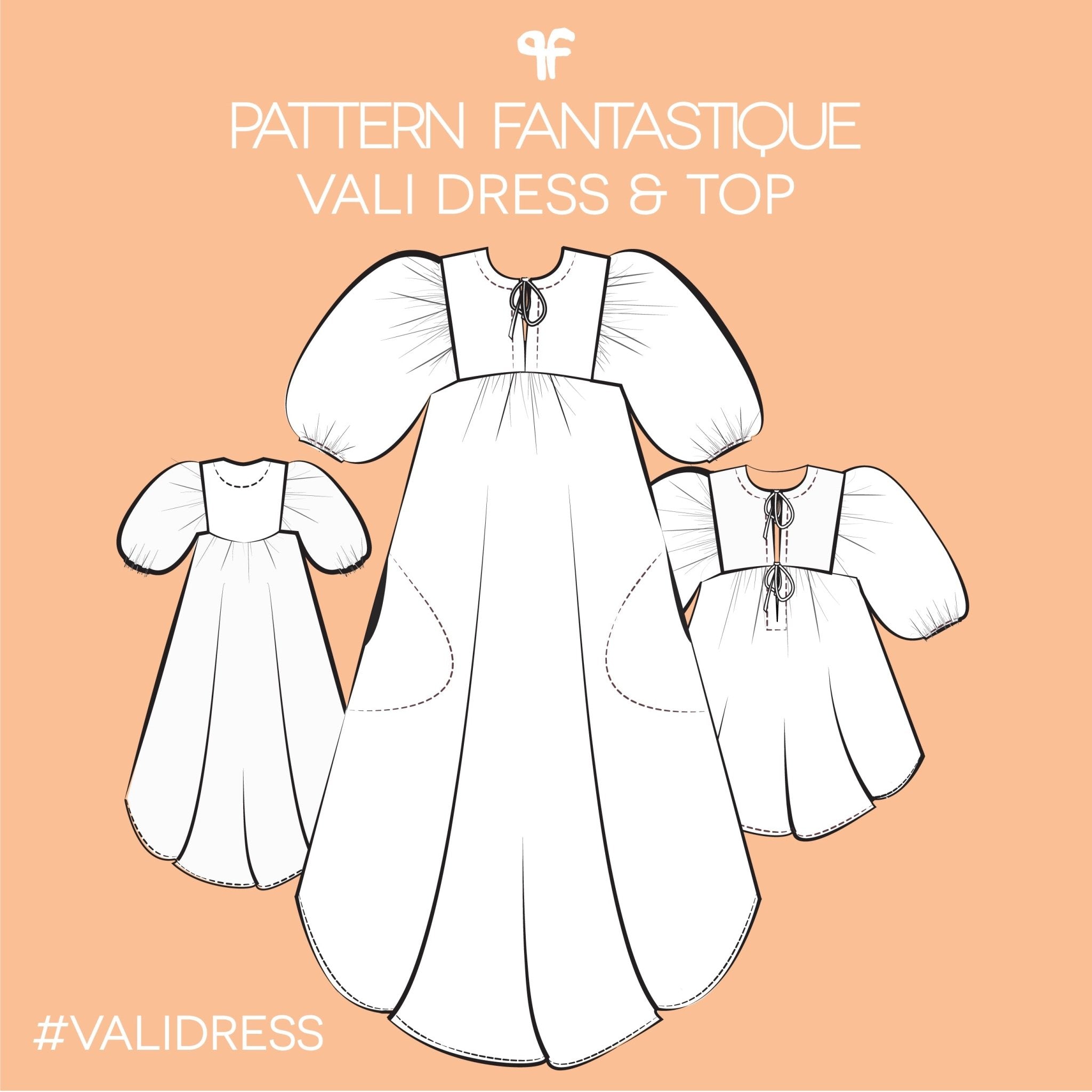 sewing pattern - Pattern Fantastique - Vali Dress & Top - Little Haberdasher Shoppe