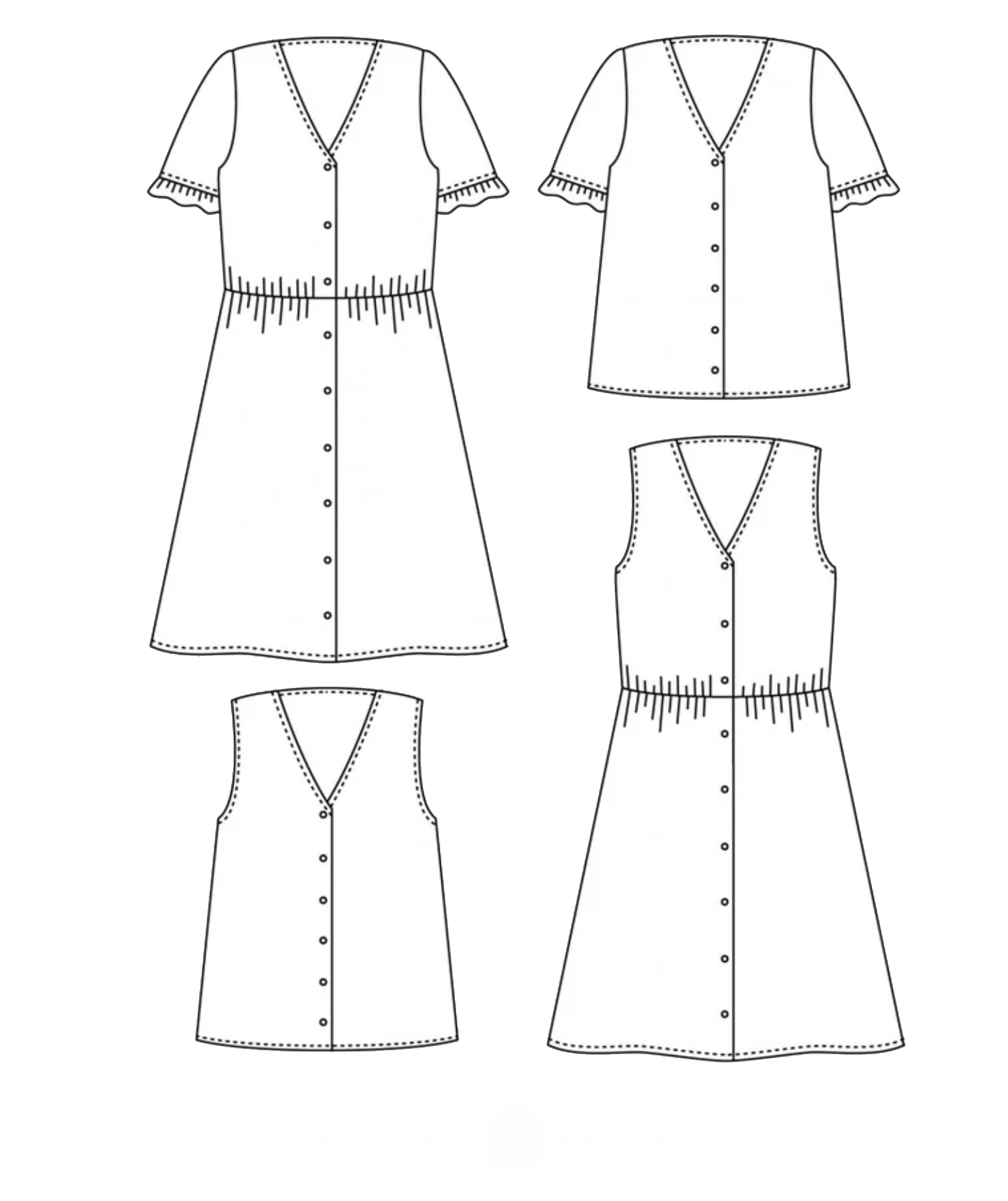 Atelier Scammit - Zoe Blouse or Dress